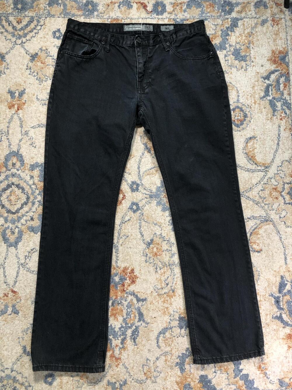 BKE Derek Straight Jeans Mens 36x36 Black Dark Wash Regular Straight Denim Pants